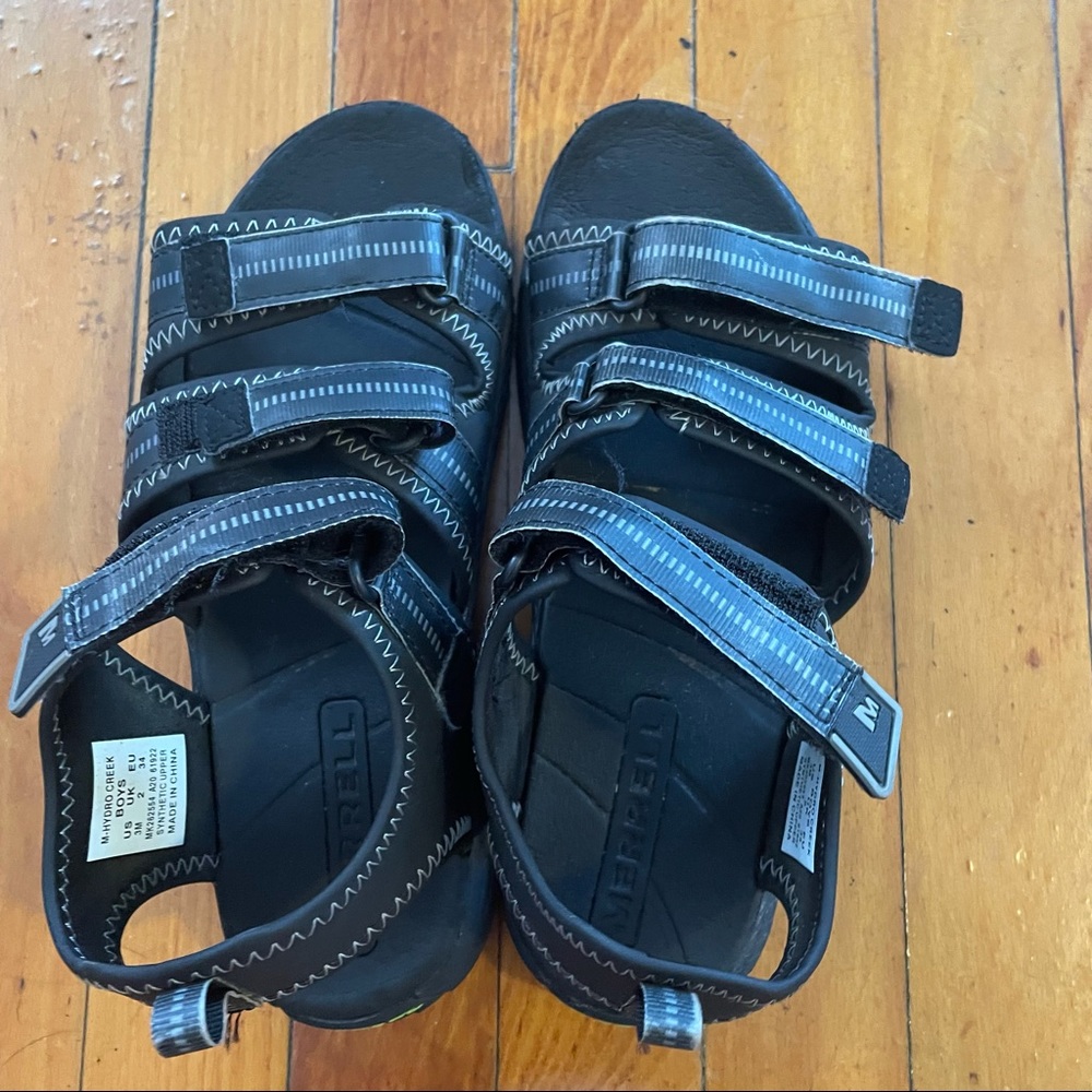 Merrell Kids Youth Unisex 3 Hydro Creek Strap Sandals Black